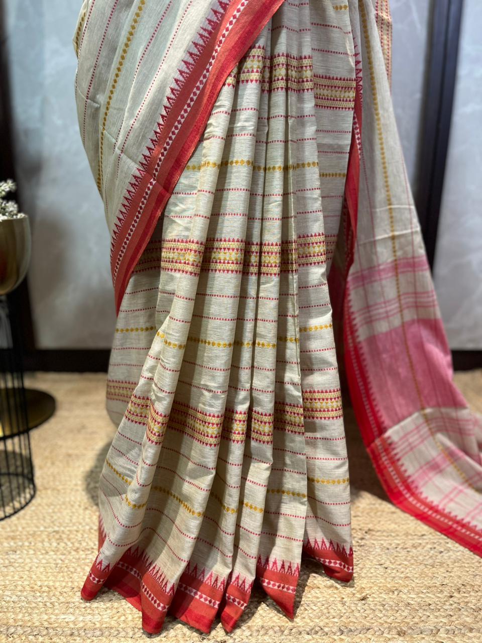 Ganga Jamuna Lines | Handloom Cotton Saree