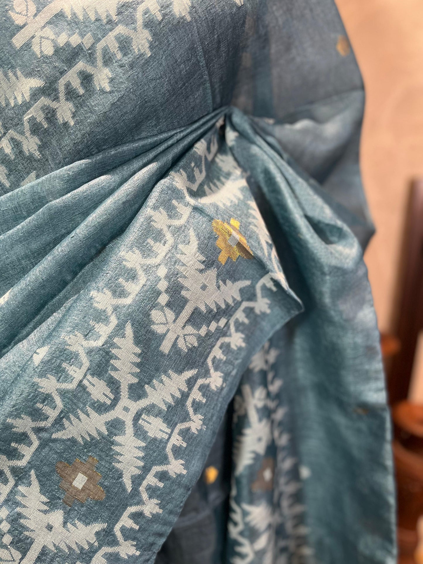 BluGold | Tussar Silk Saree
