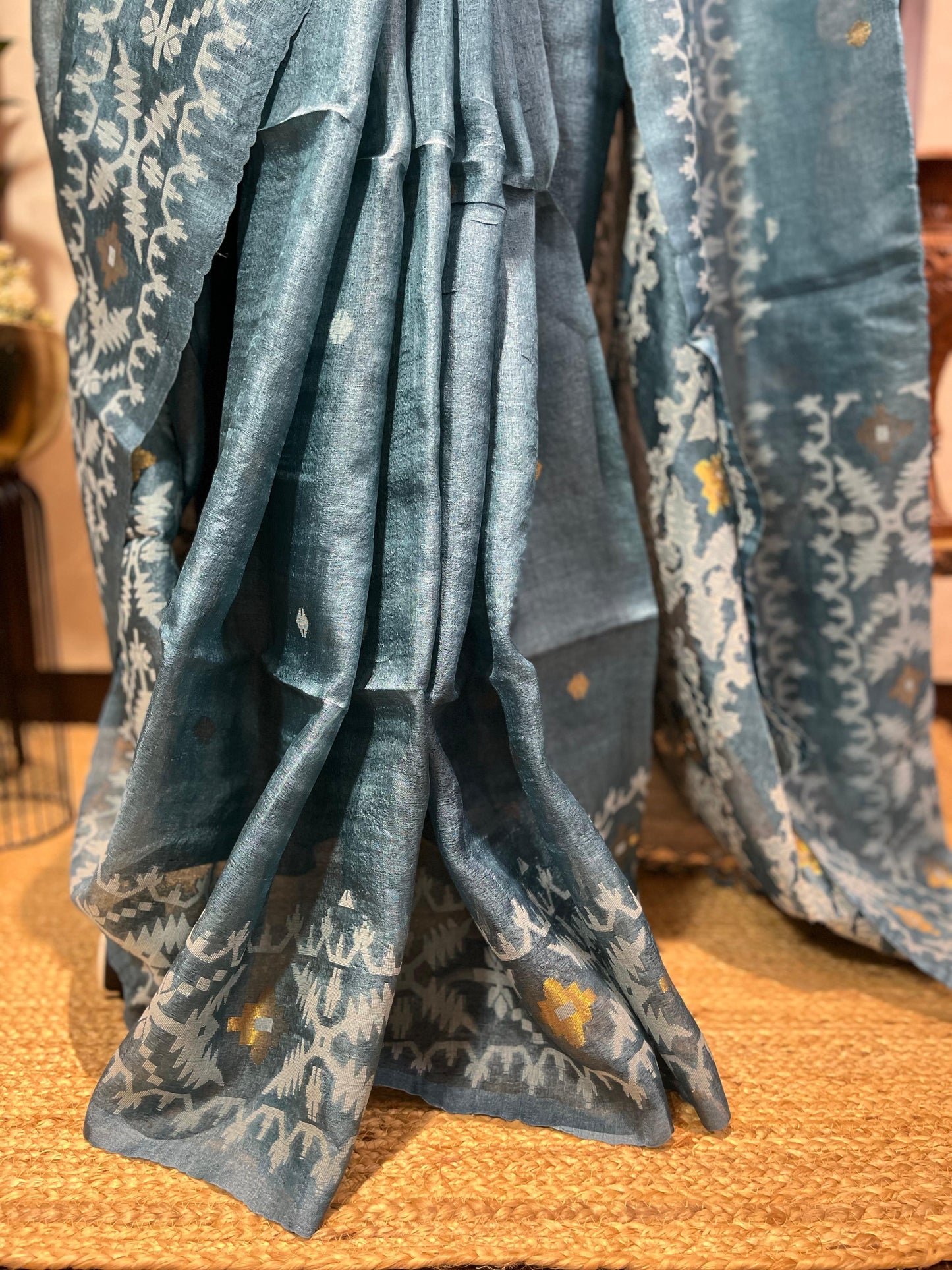 BluGold | Tussar Silk Saree