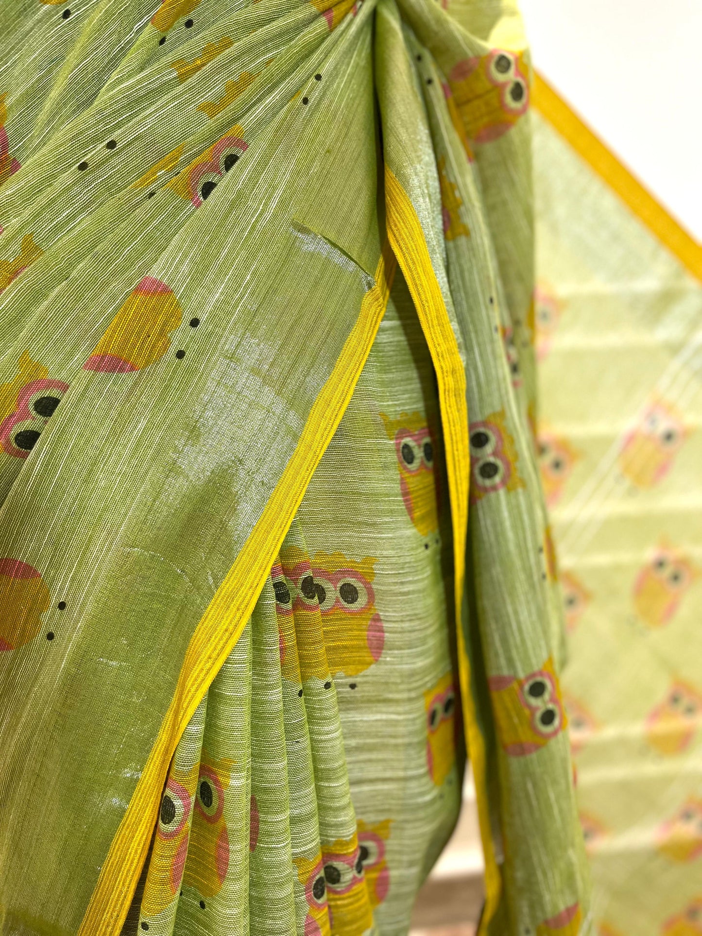 Khadi Saree | Ulluk | Green