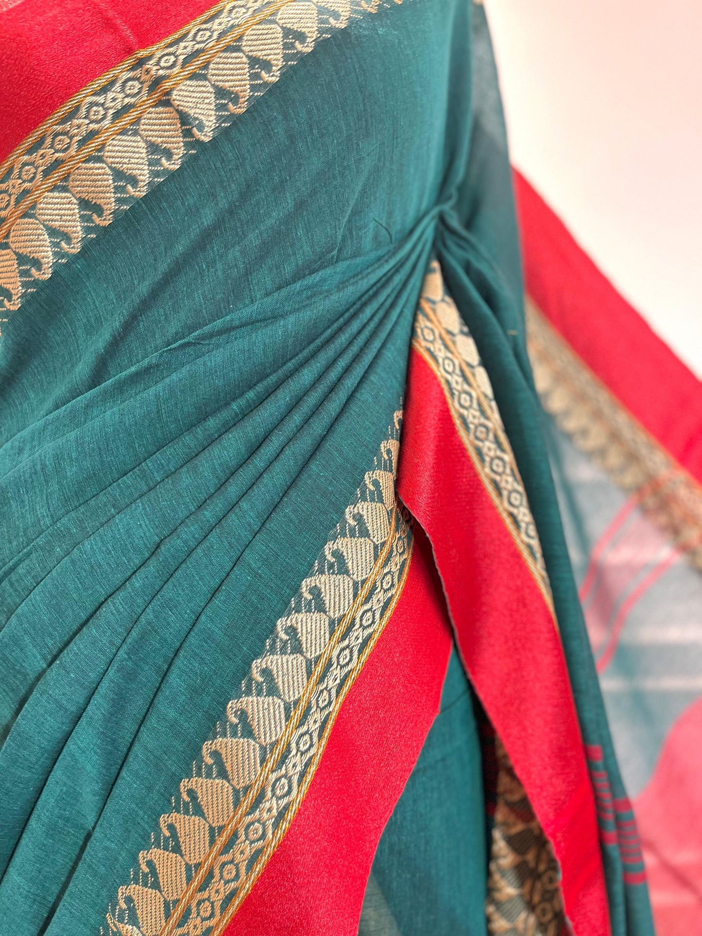 Cotton Saree | Firdaus | Green