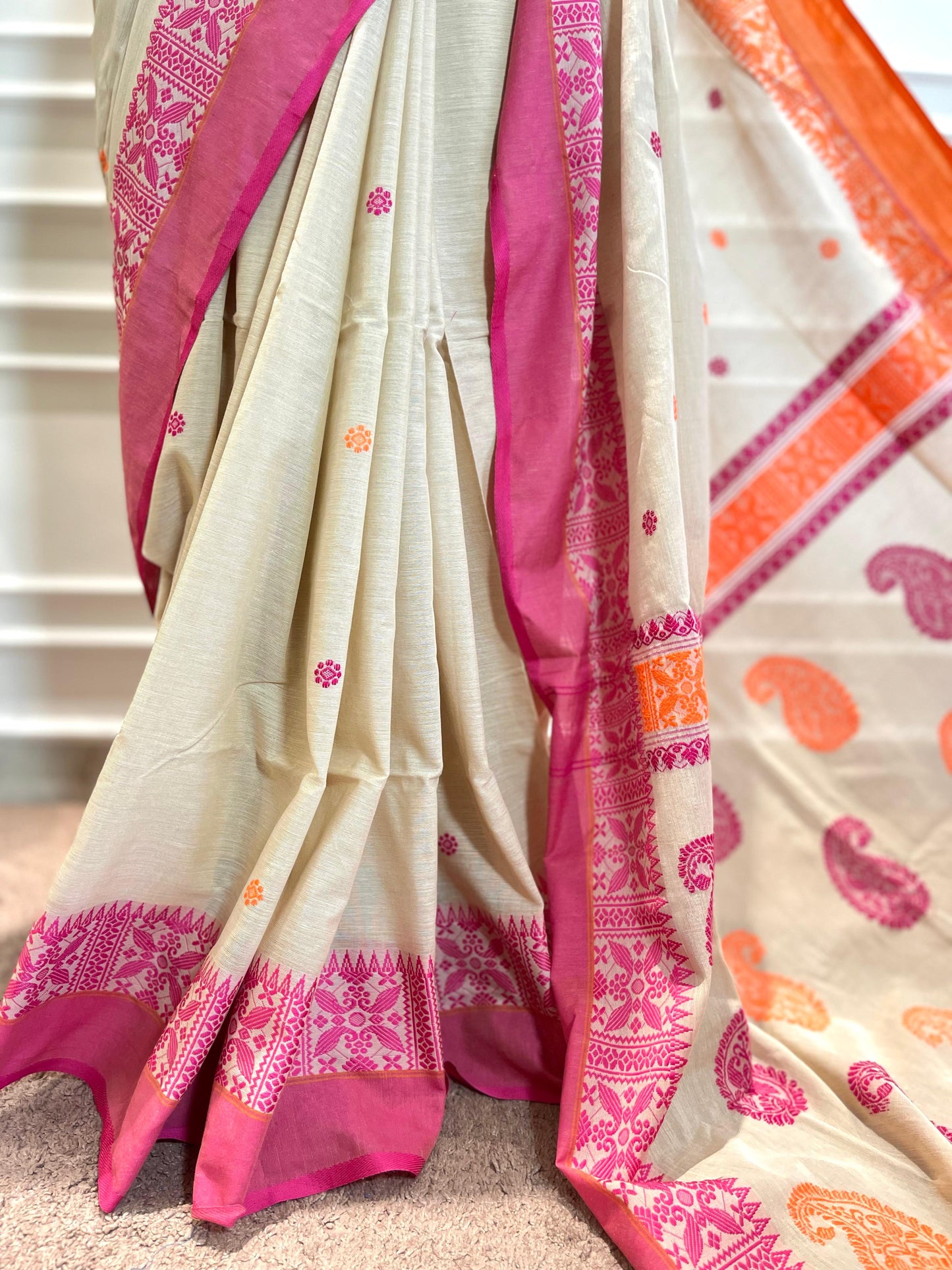 Cotton Saree | Nargis | Beige