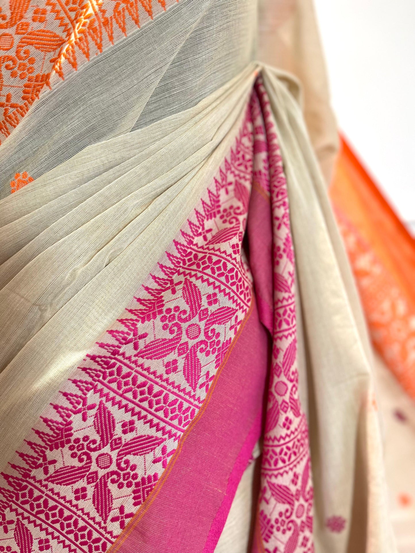 Cotton Saree | Nargis | Beige