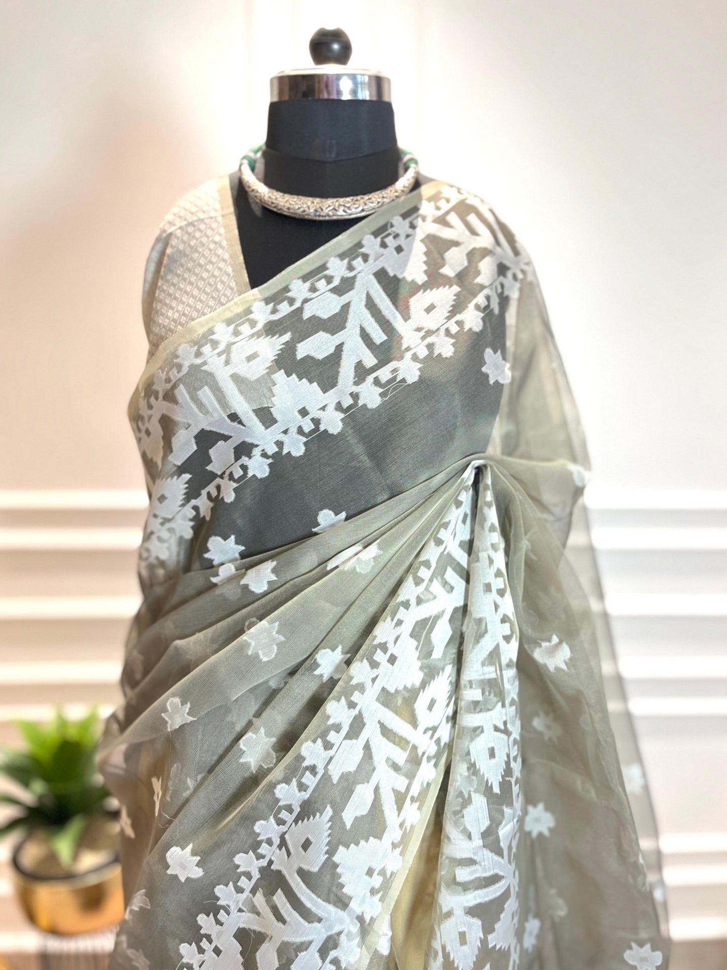 Party Wear Saree | Jahanara | Grey