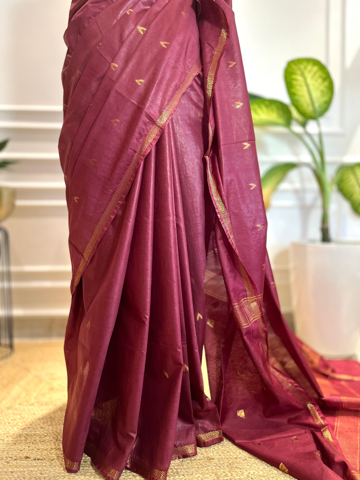 Gulaabi-Laal | Rangeen Khwaab | Tussar Silk Saree