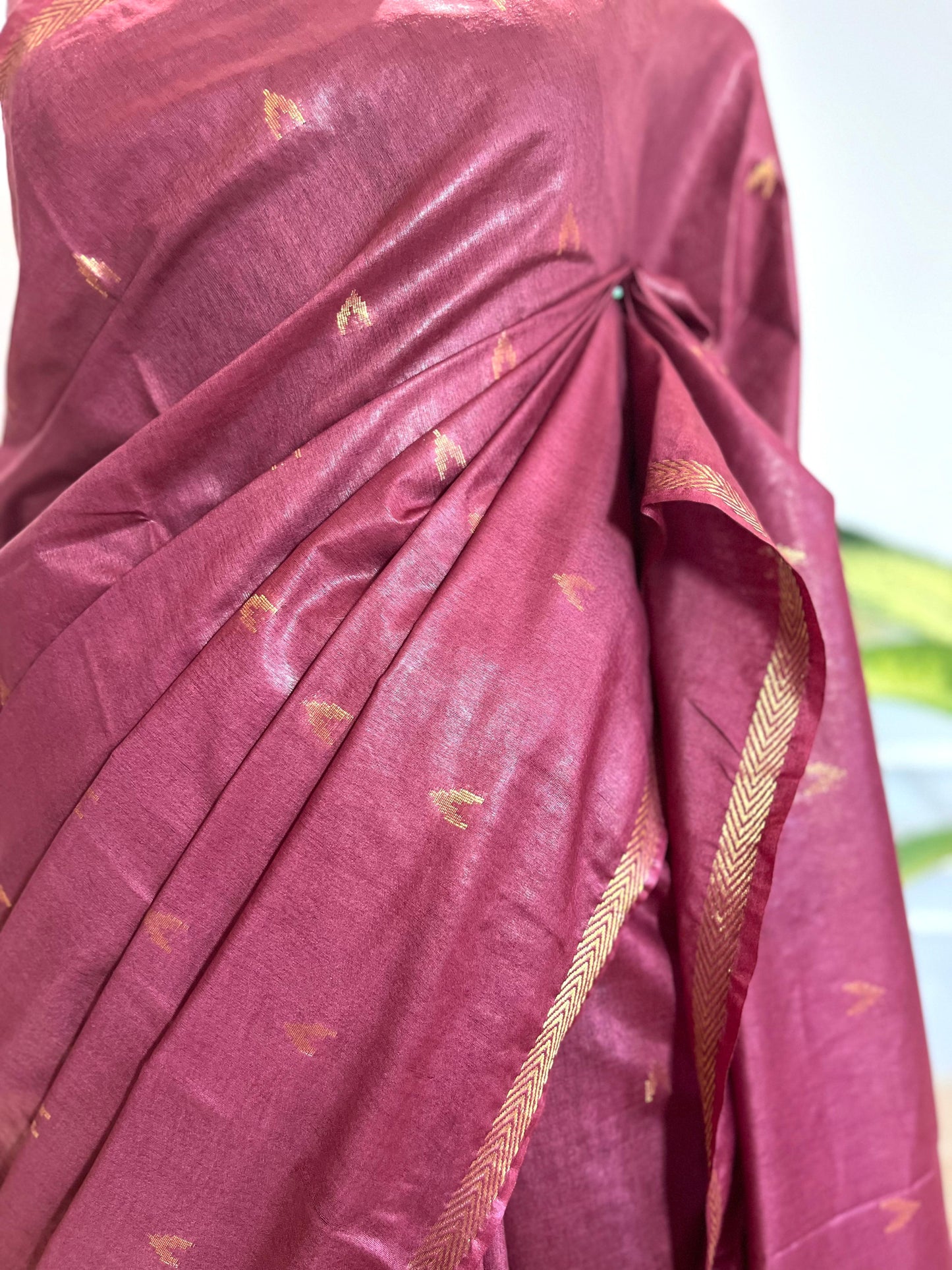 Gulaabi-Laal | Rangeen Khwaab | Tussar Silk Saree