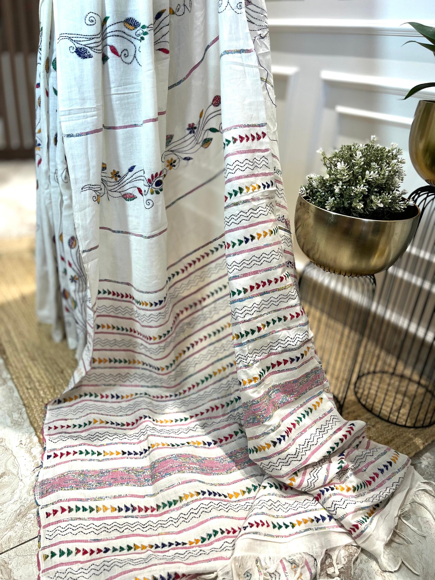 Chandni | Kantha Stitch Saree