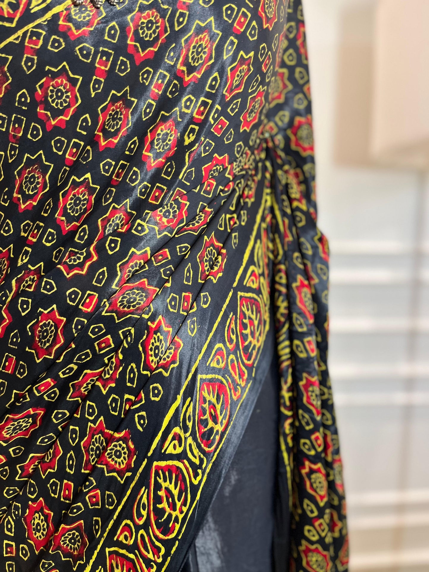 Aadha Haraa Aadha Sitara | Modal Silk Saree