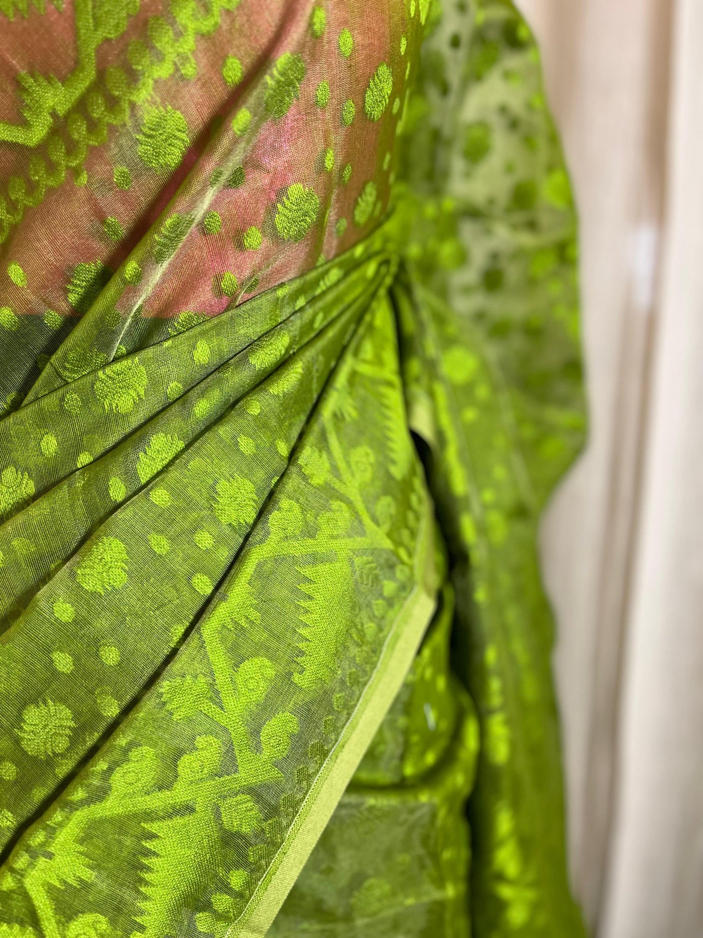 Henna Monochrome | Jamdani Saree