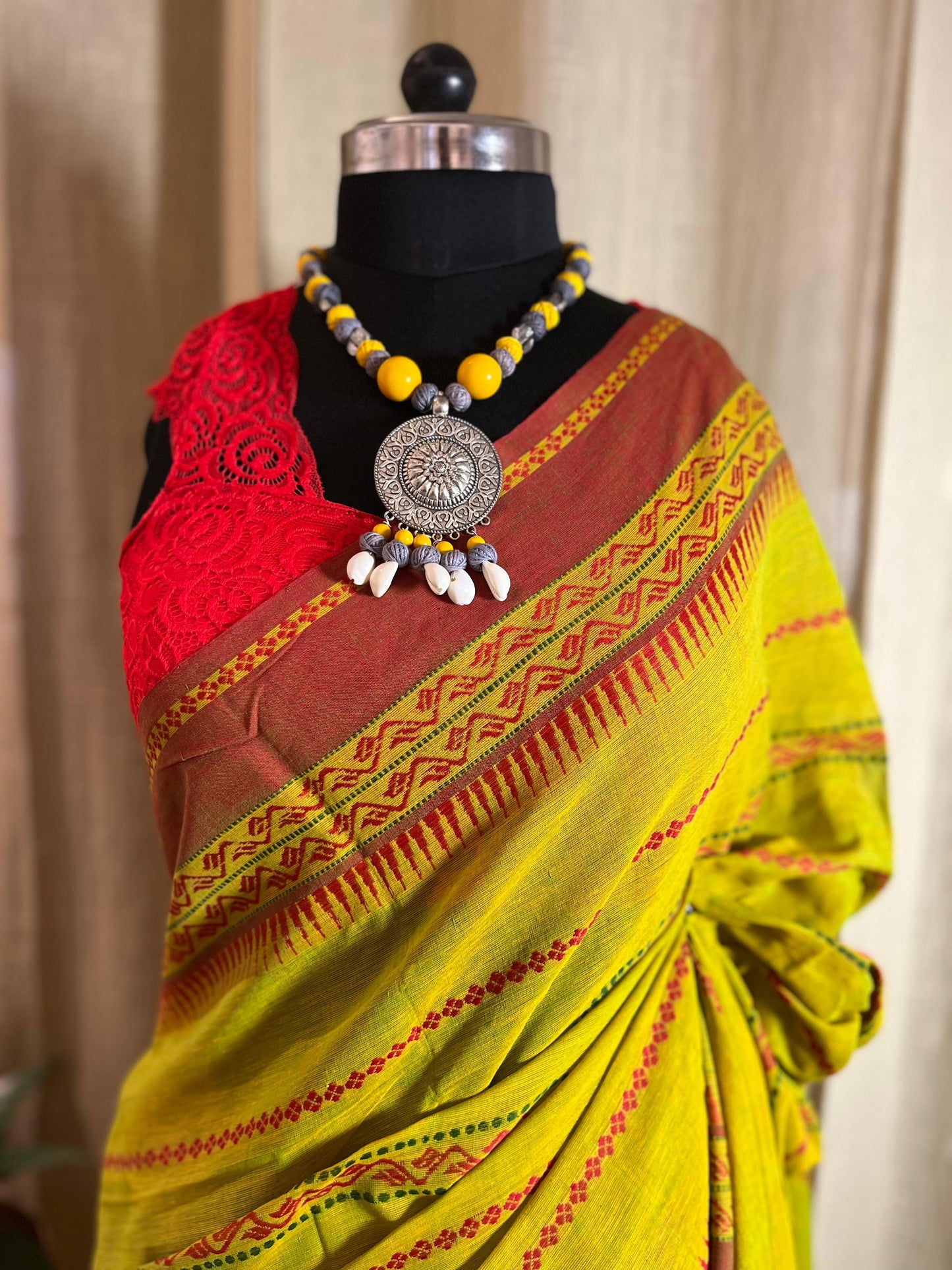 Hari Bhari Bel | Cotton Saree