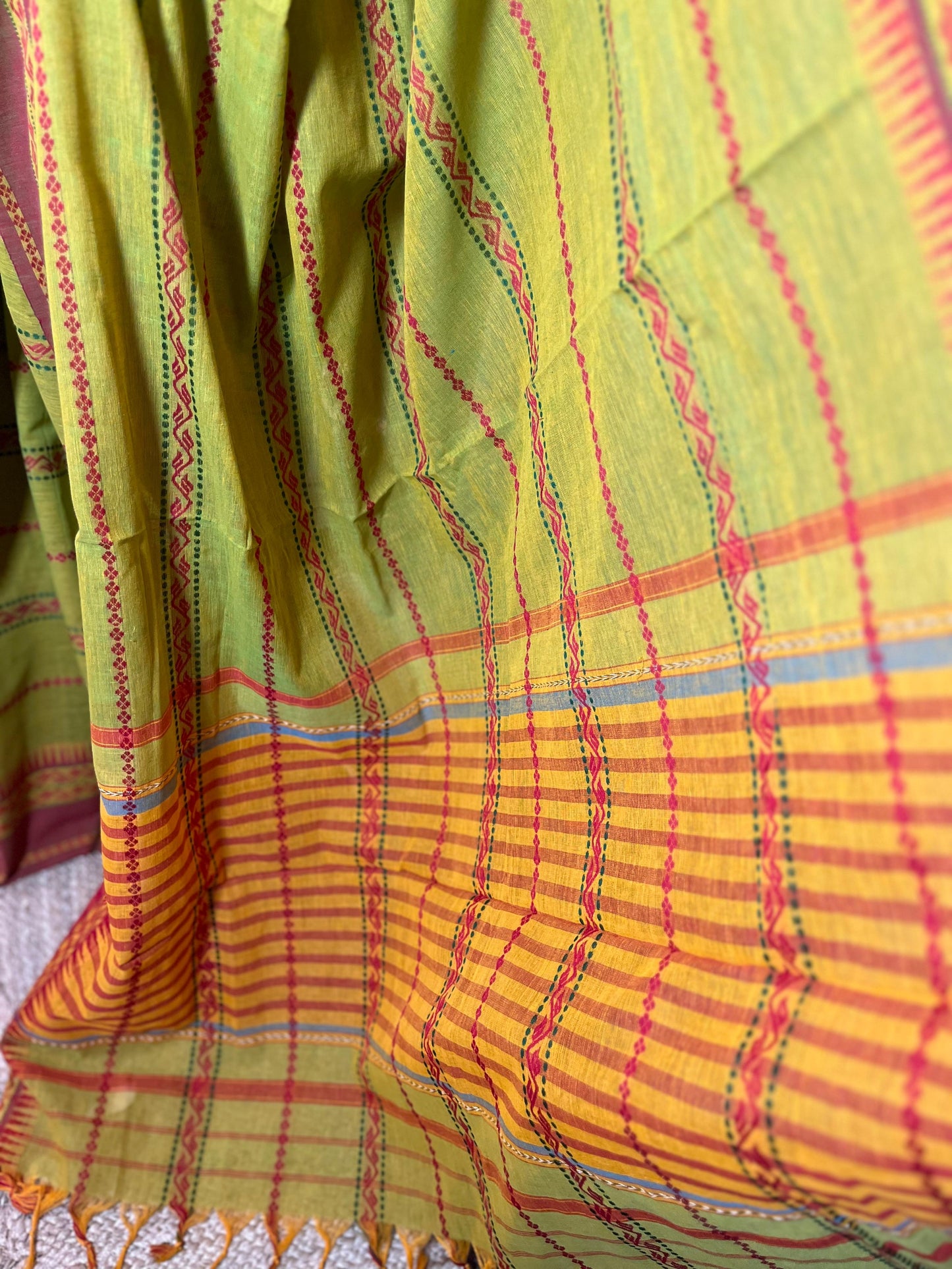 Hari Bhari Bel | Cotton Saree