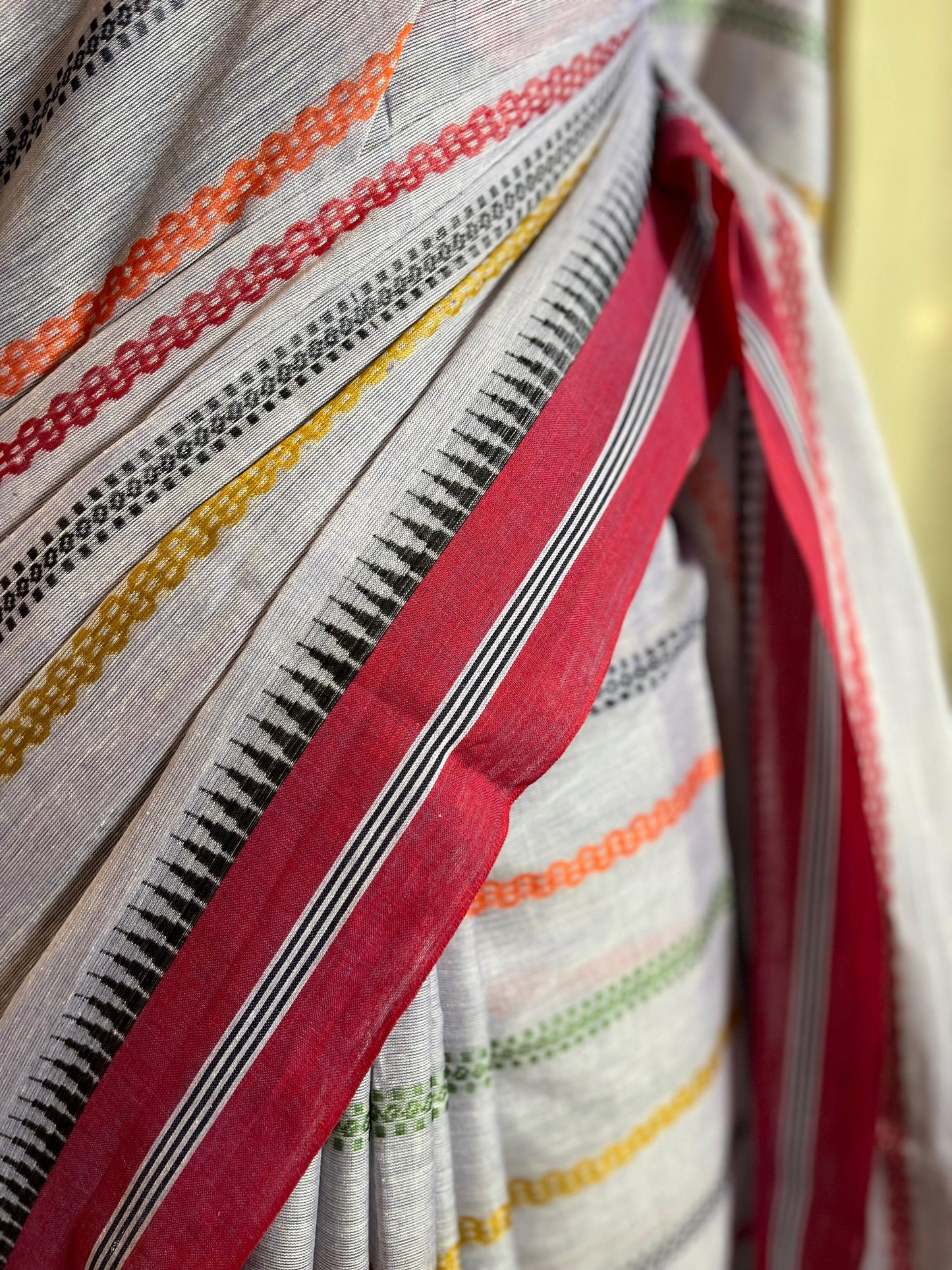 Stripes of Lilac | Cotton Saree