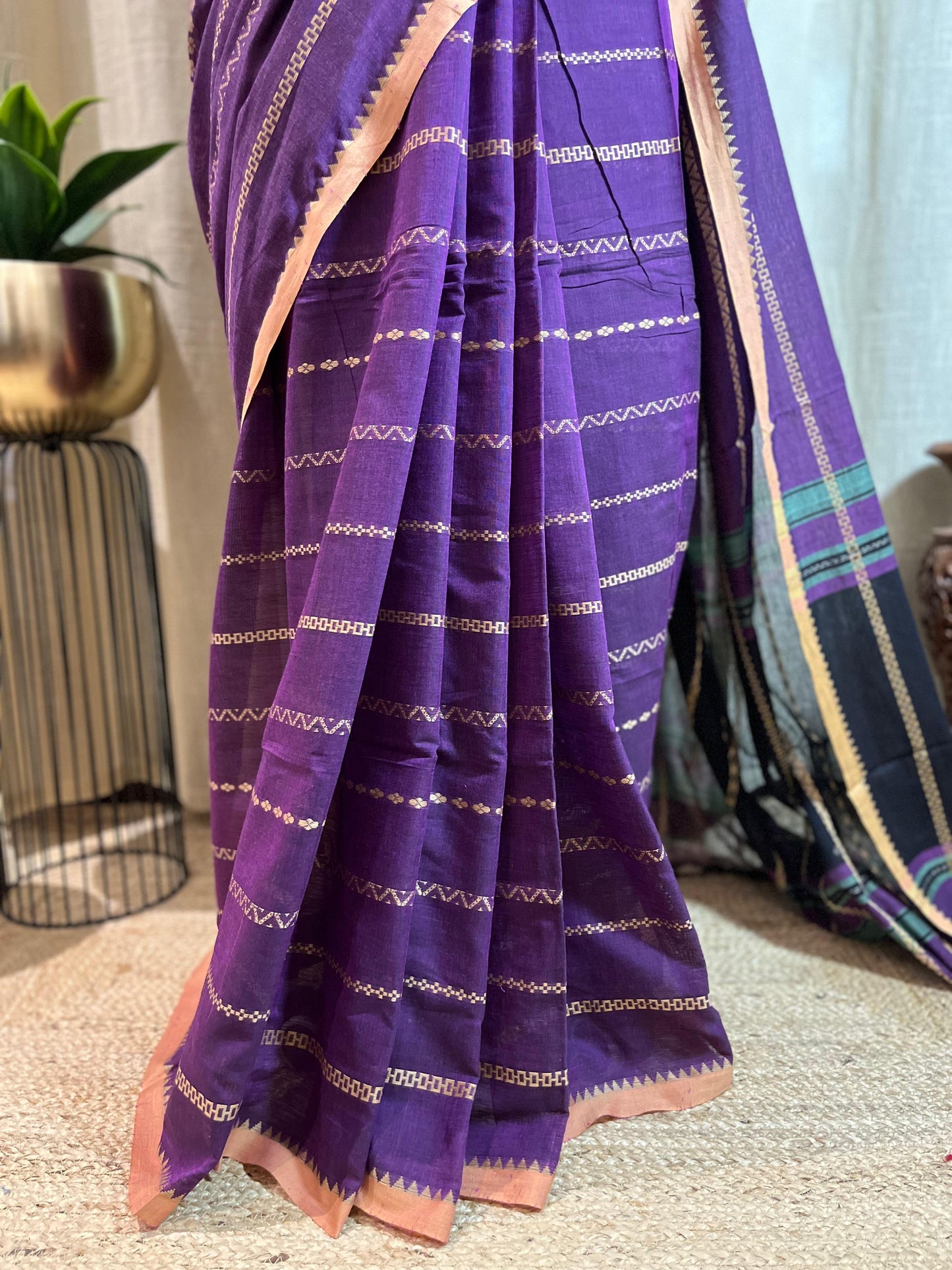 Royal Stripes | Cotton Saree