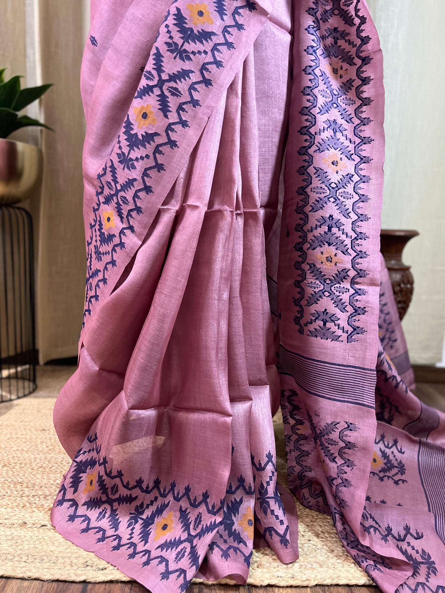 Blush Breeze | Tussar Silk Saree