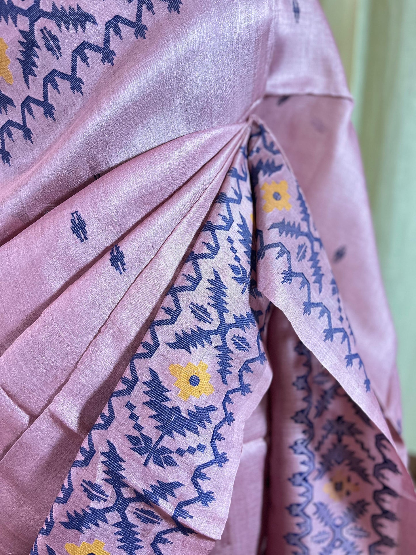 Blush Breeze | Tussar Silk Saree
