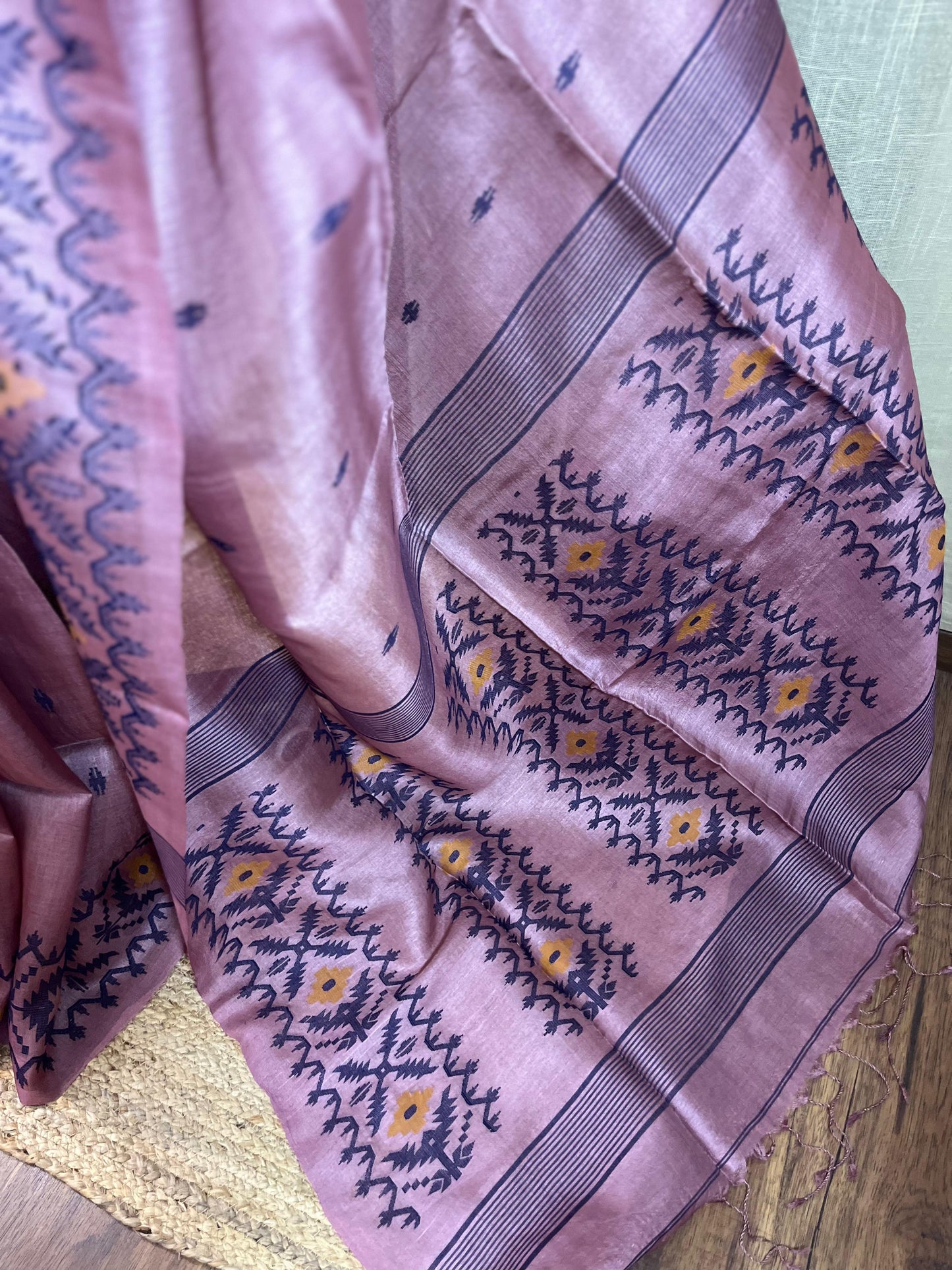Blush Breeze | Tussar Silk Saree