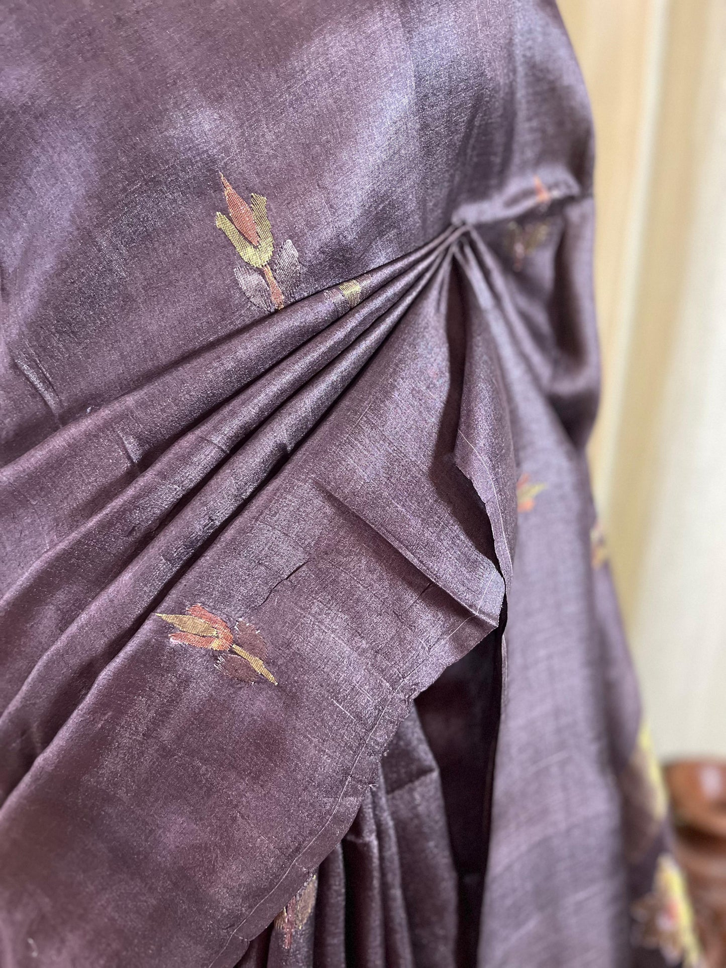 Silken Brew | Tussar Silk Saree