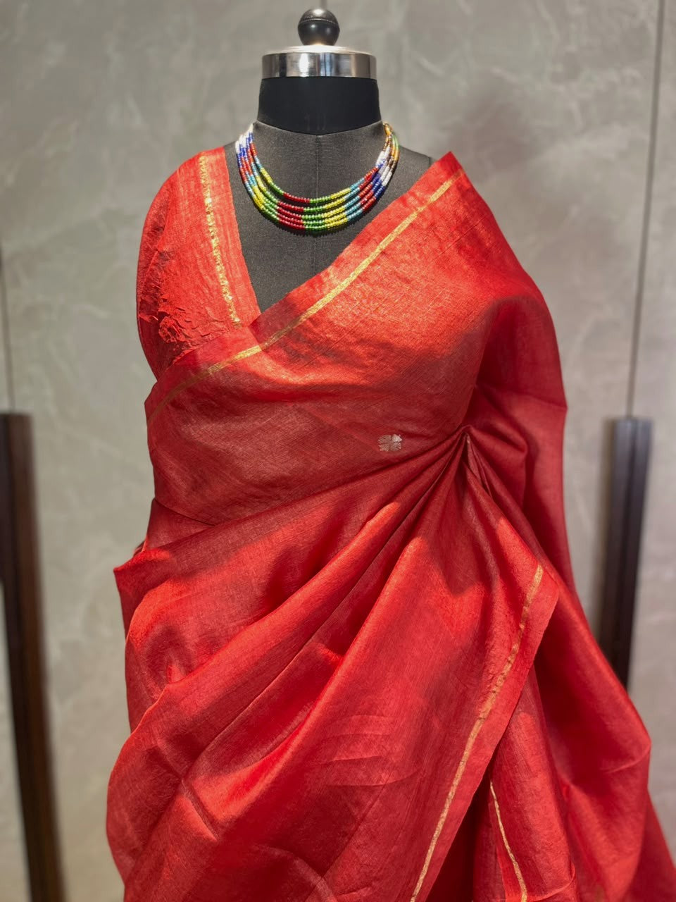 Red Hot Chilli Pepper | Tussar Silk Saree