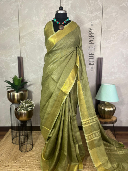 Pastela | Pure Linen Saree