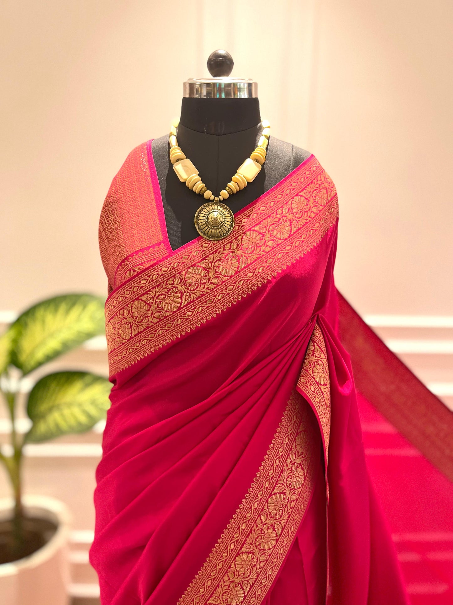 Party wear saree | Pink glow