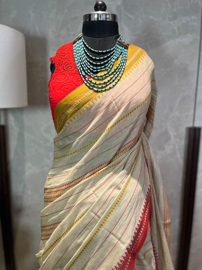 Ganga Jamuna Lines | Handloom Cotton Saree