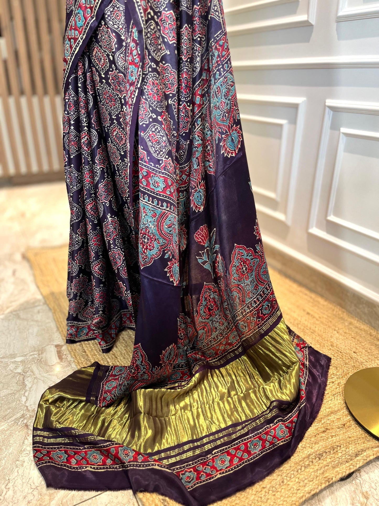 Baingani Barfi | Modal Silk Saree