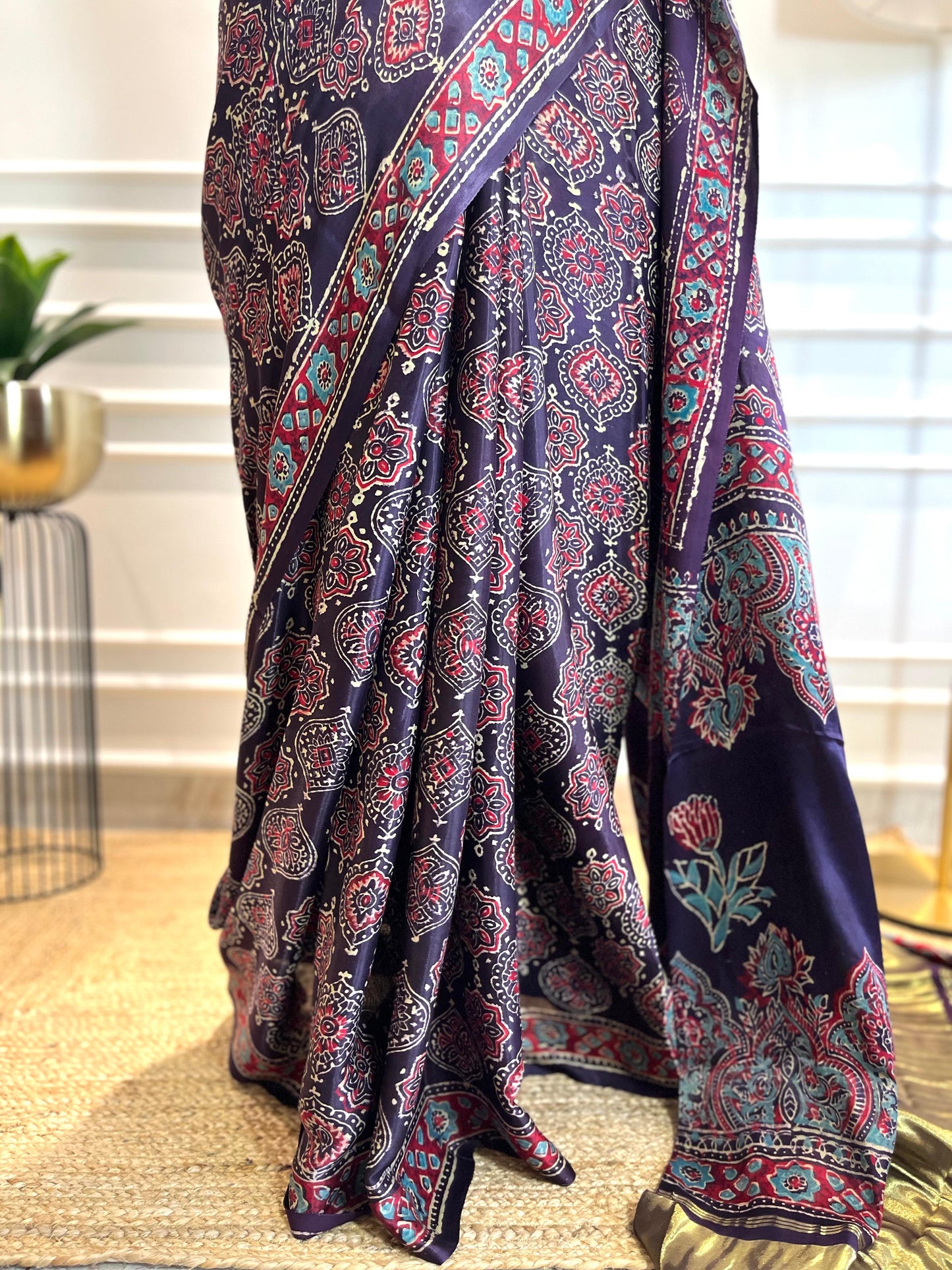 Baingani Barfi | Modal Silk Saree