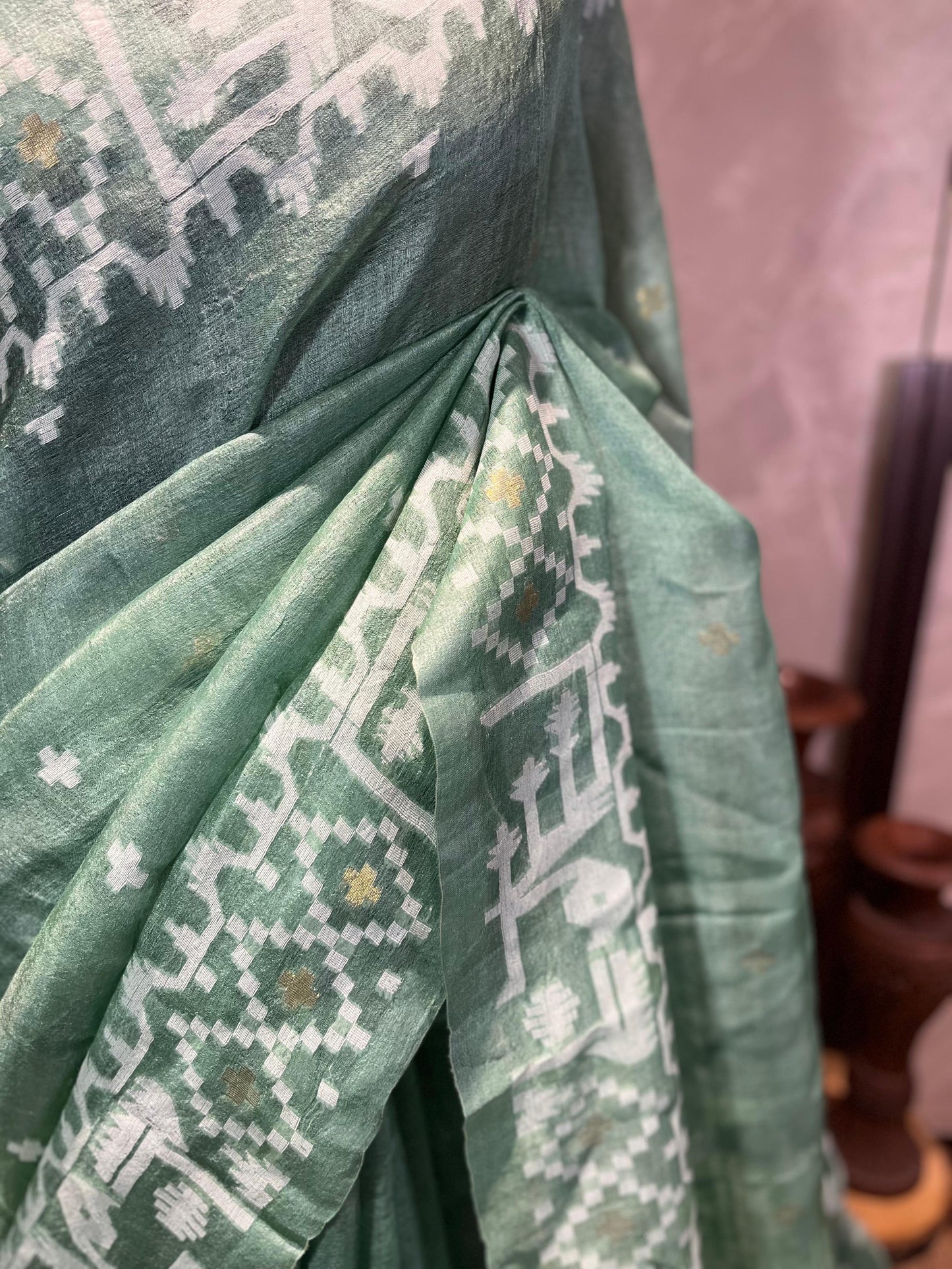 Evergold | Tussar Silk Saree