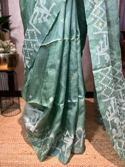 Evergold | Tussar Silk Saree