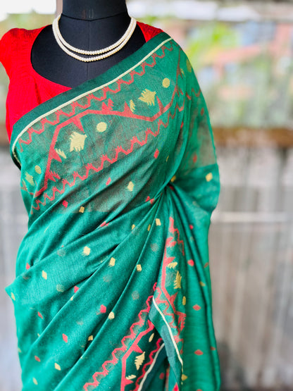 Cotton Saree | Green Roots