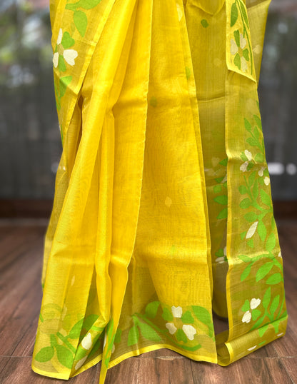 Muslin Silk Saree | Sunflower