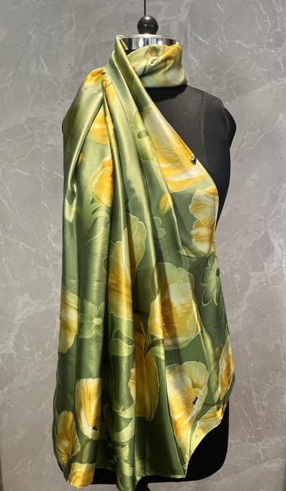 Field of Poppies | Silk Scarf
