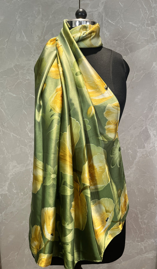 Field of Poppies | Silk Scarf