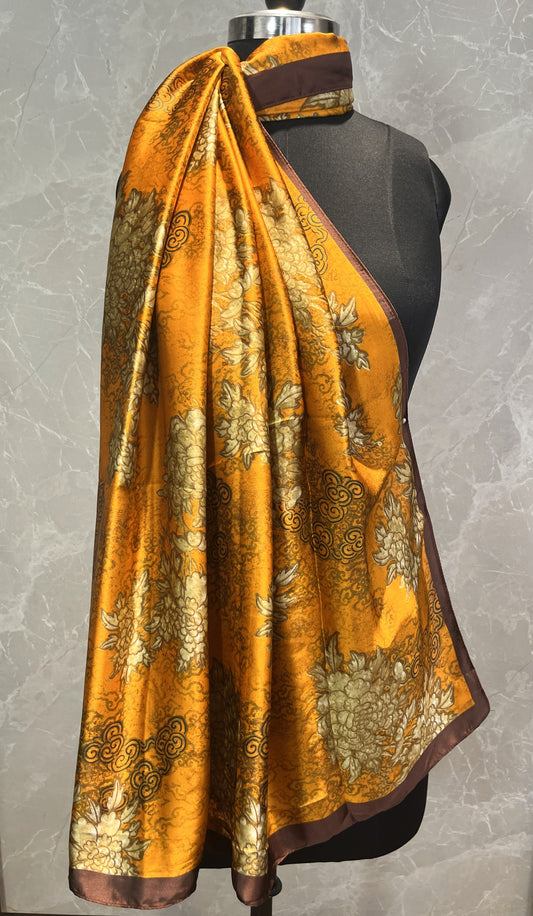 Swirls of Fire | Silk Scarf