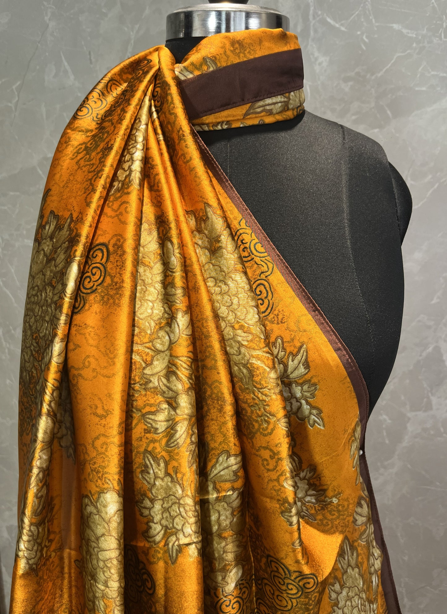 Swirls of Fire | Silk Scarf
