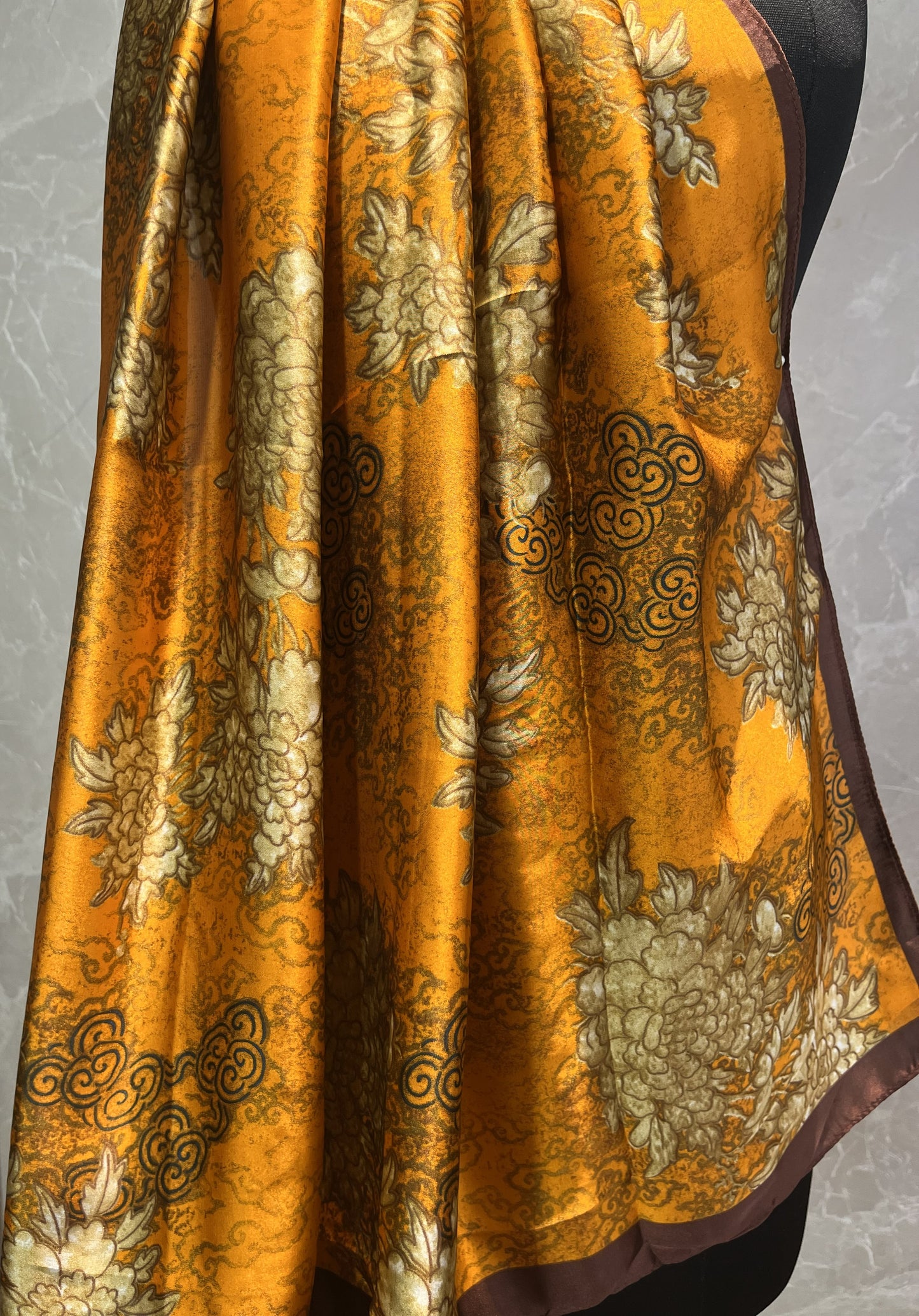 Swirls of Fire | Silk Scarf