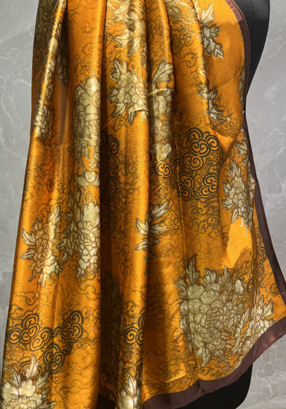 Swirls of Fire | Silk Scarf
