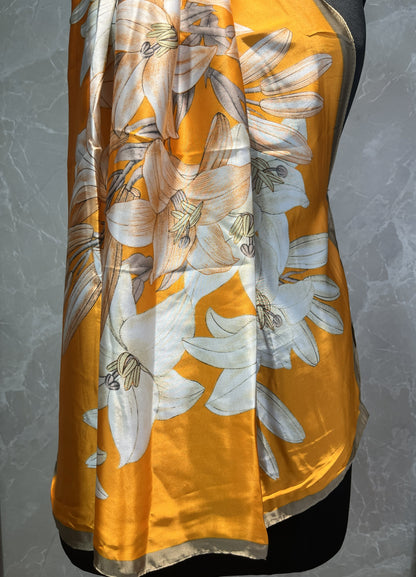 Fire Lilies | Silk Scarf