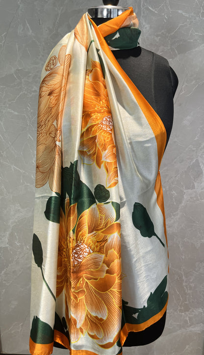 Flower Power | Silk Scarf