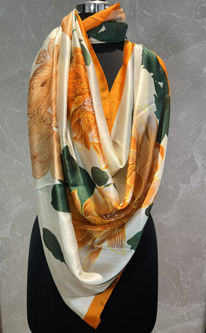 Flower Power | Silk Scarf