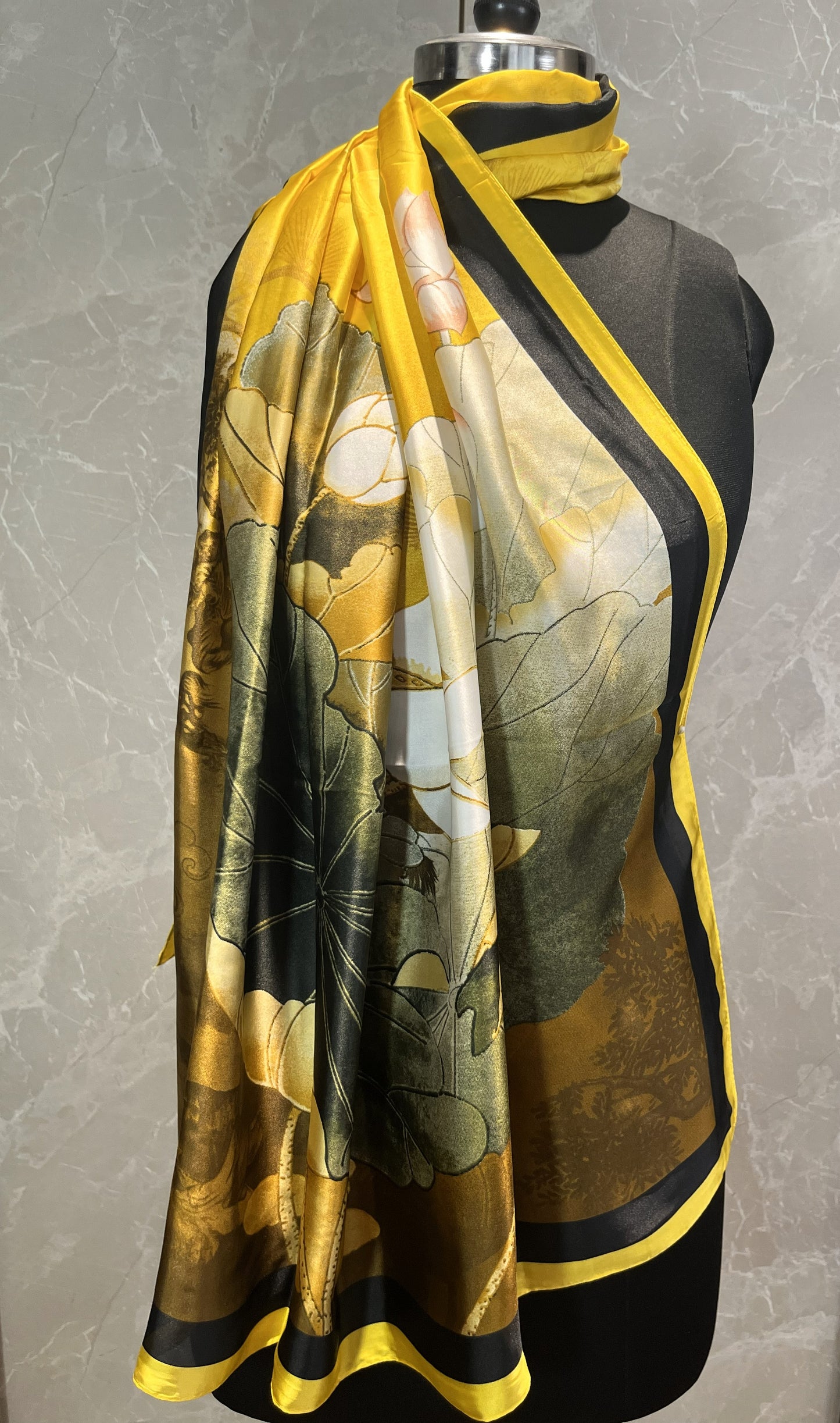 Lotus Leaves | Silk Scarf