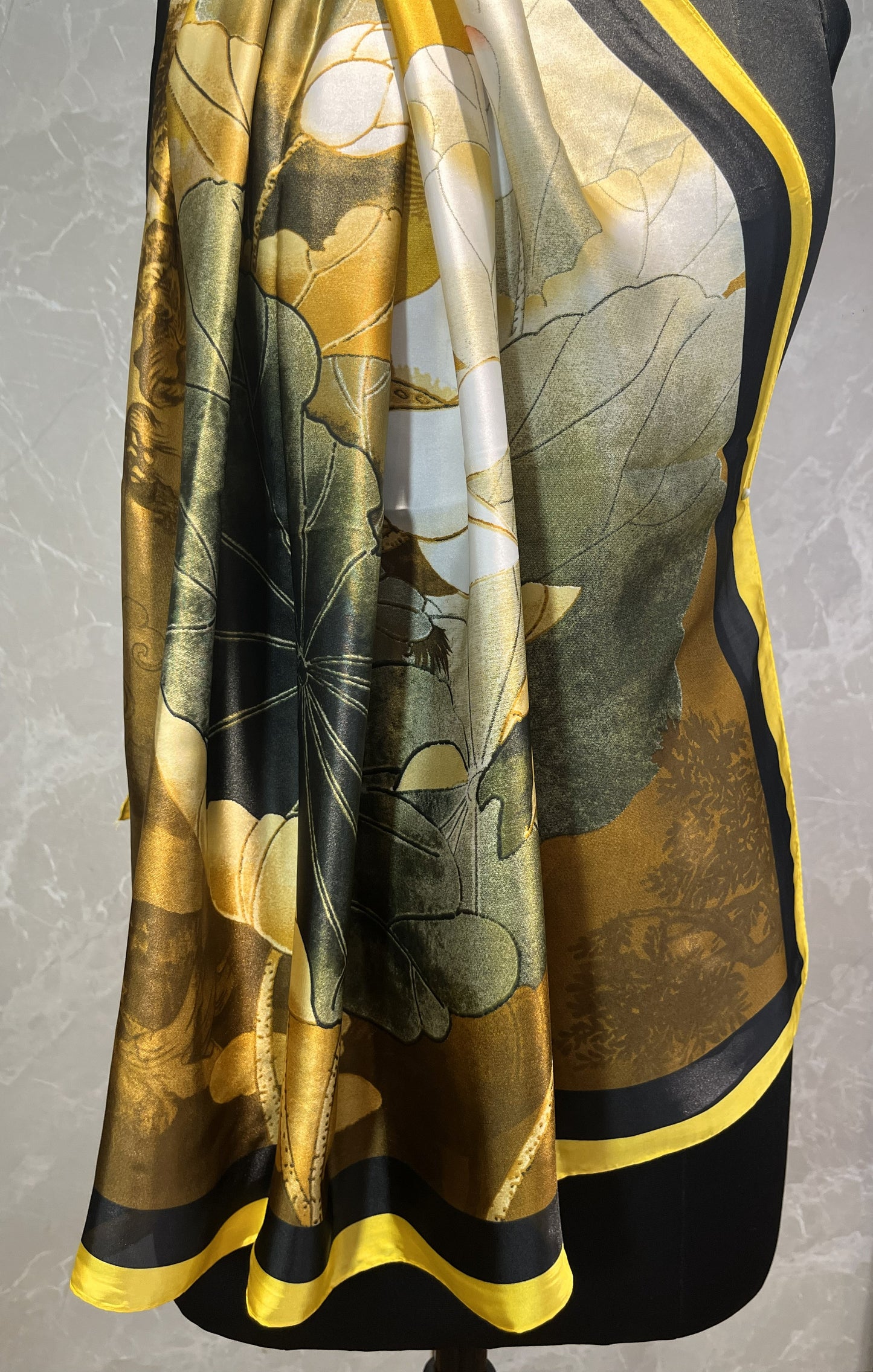 Lotus Leaves | Silk Scarf