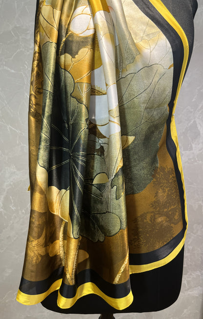 Lotus Leaves | Silk Scarf