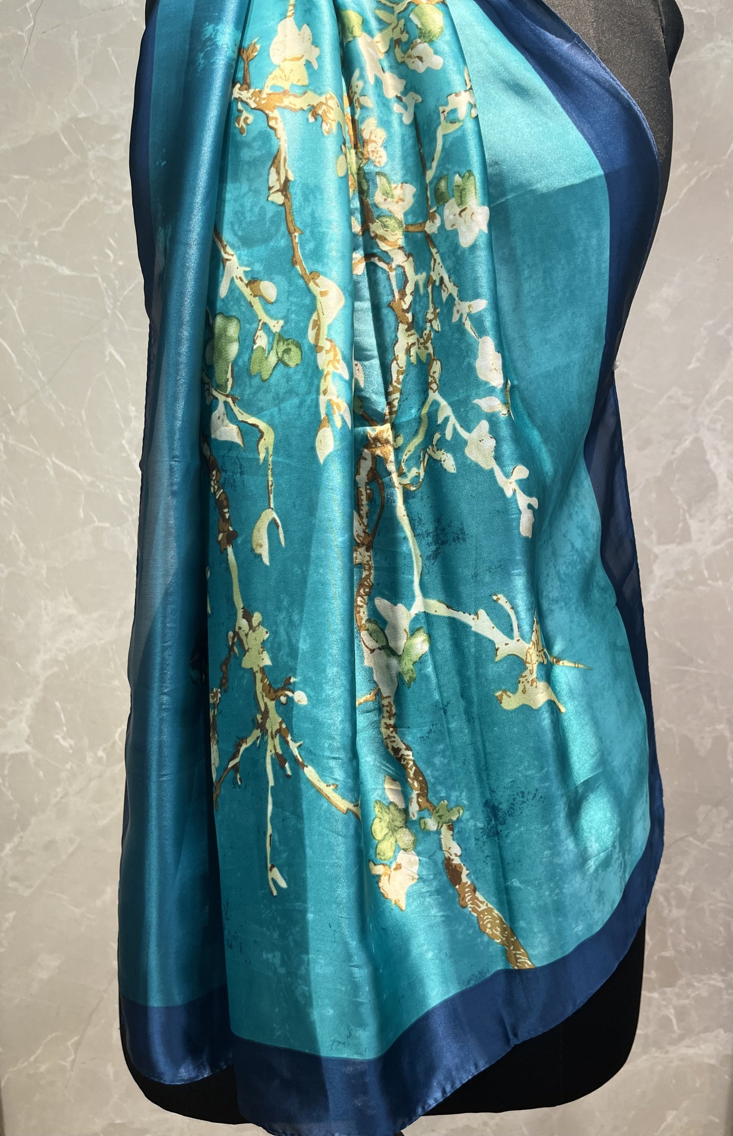 Emerald Bloom | Silk Scarf