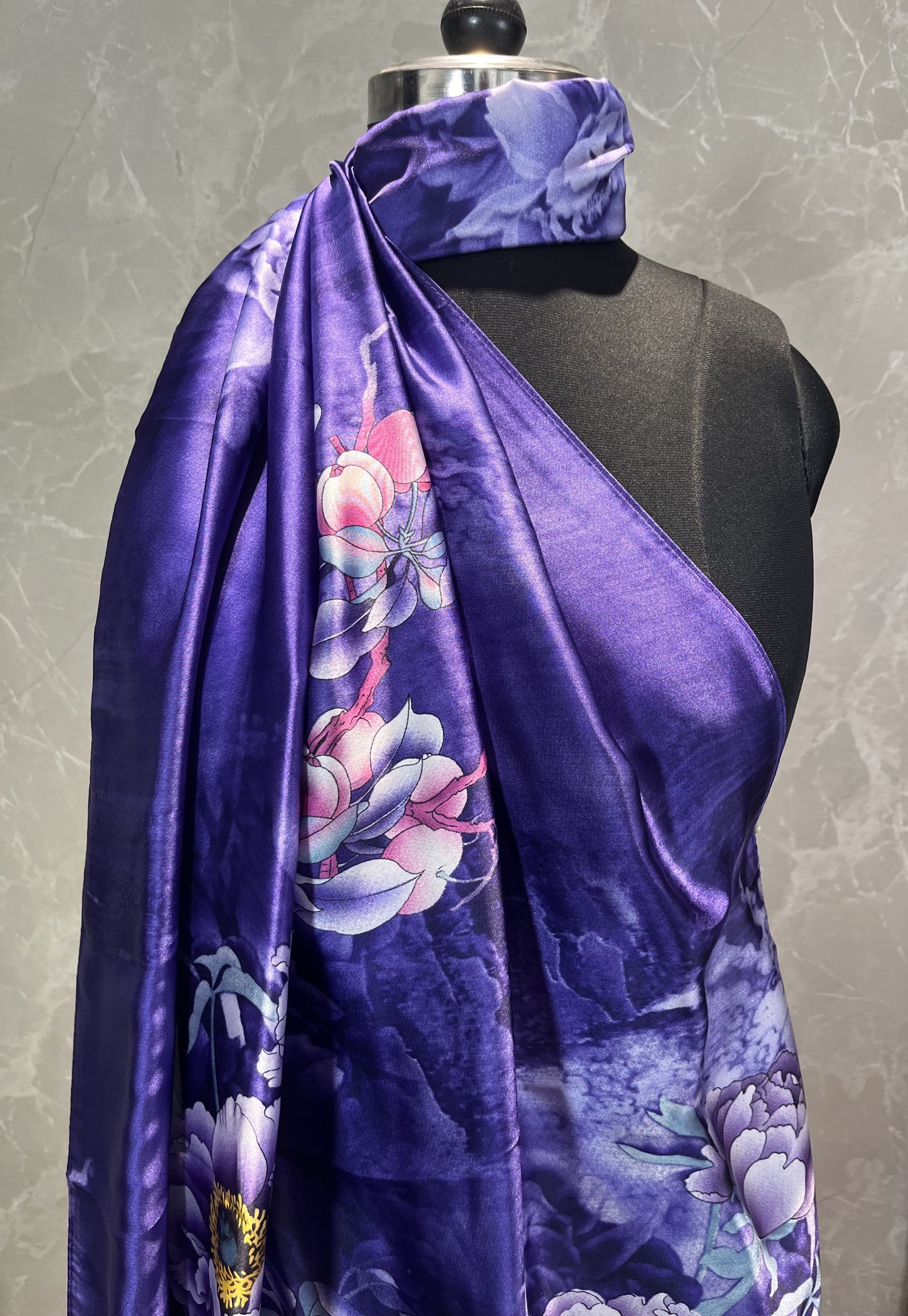 Peony Poetry | Silk Scarf