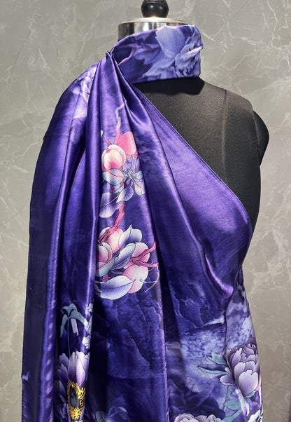 Peony Poetry | Silk Scarf