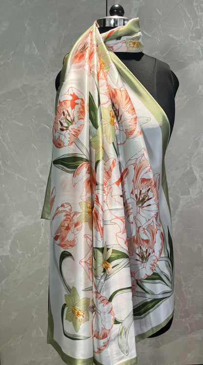 Orchid Orchard | Silk Scarf