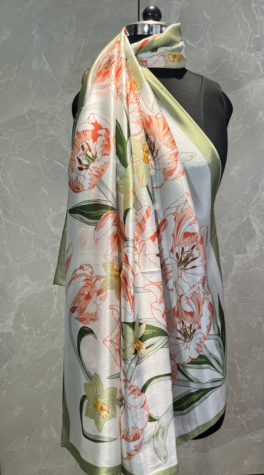 Orchid Orchard | Silk Scarf