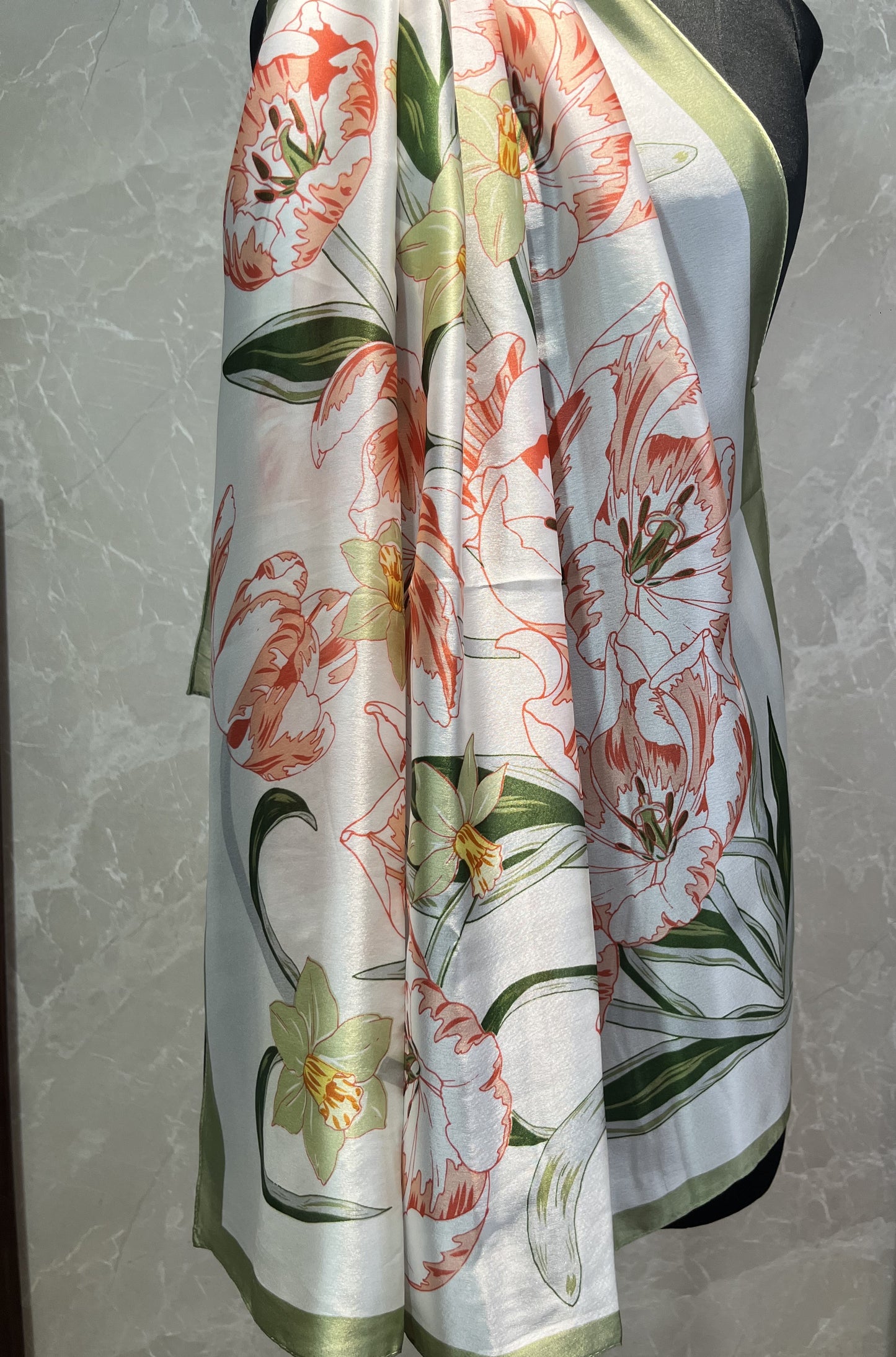 Orchid Orchard | Silk Scarf