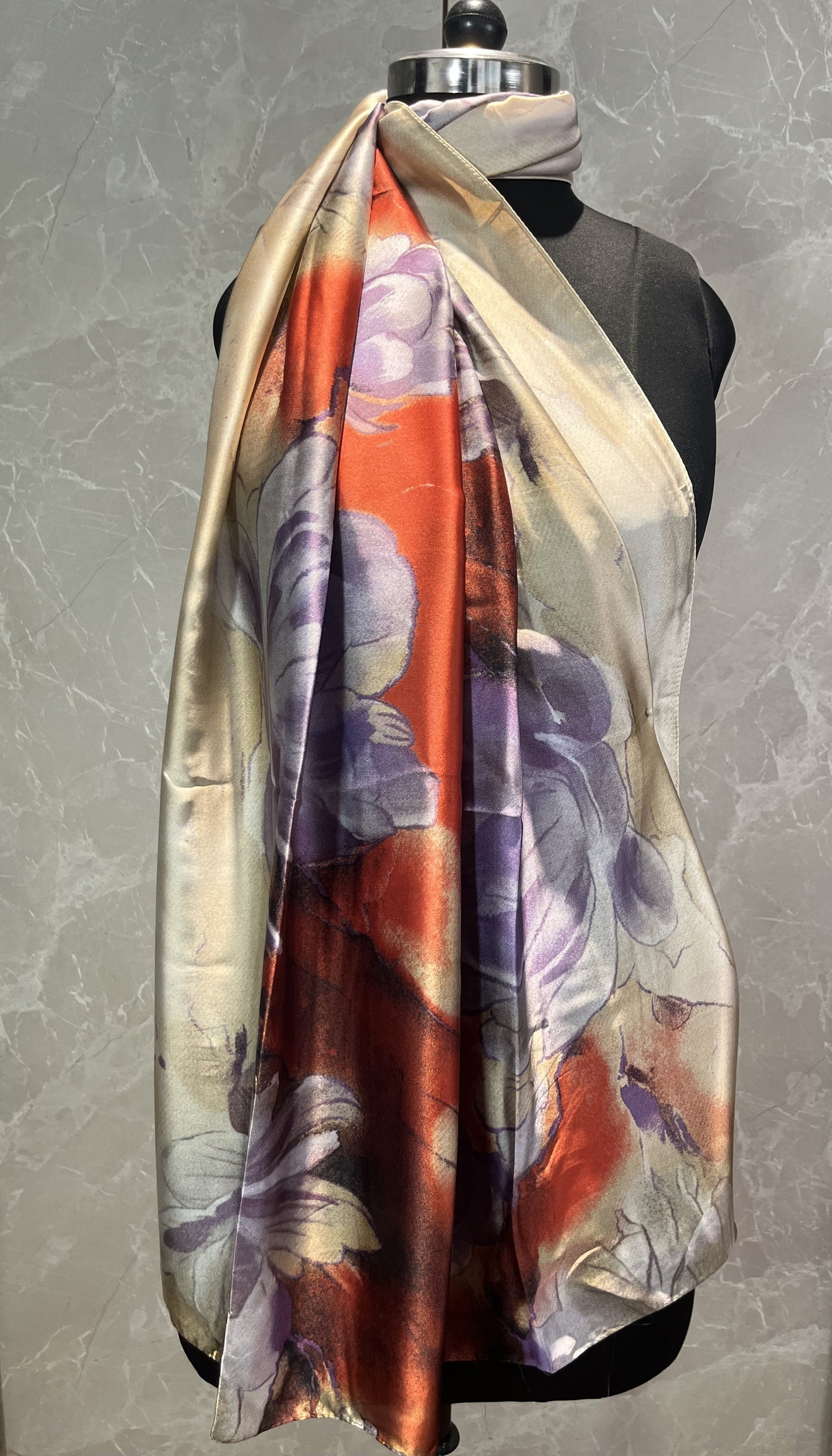 Beige Blood | Silk Scarf